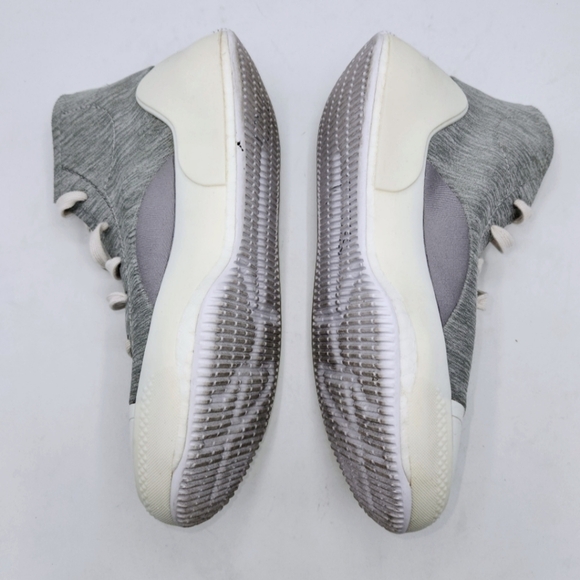 ADIDAS BY STELLA MCCARTNEY TREINO MID-CUT SHOES IN HEATHERED GREY WHITE SIZE 6.5 - Picture 8 of 16